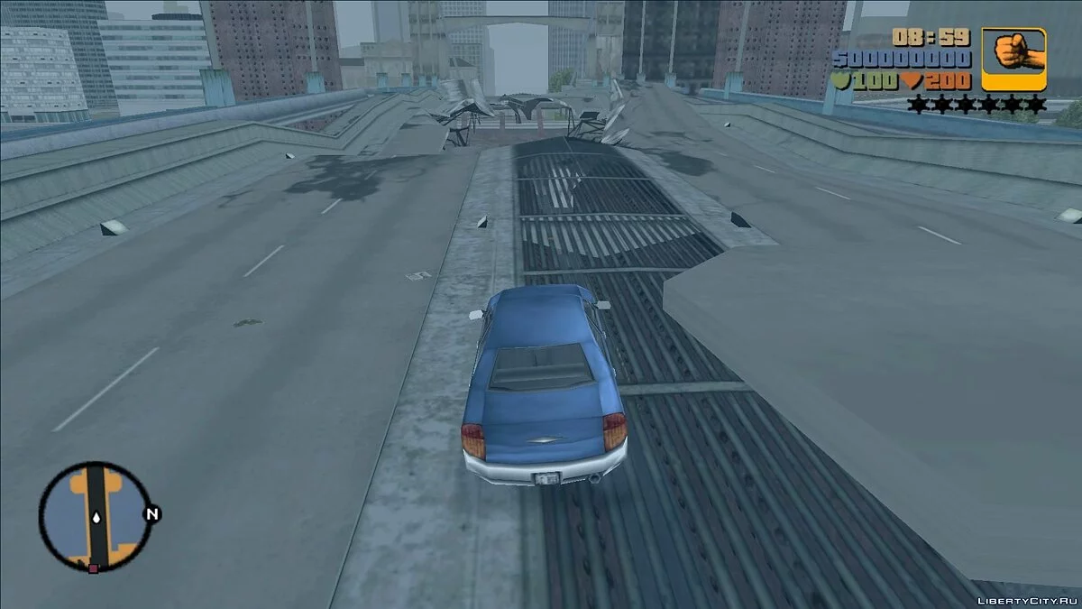 Новая модель разрушенного моста "Каллахан" / GTA 3