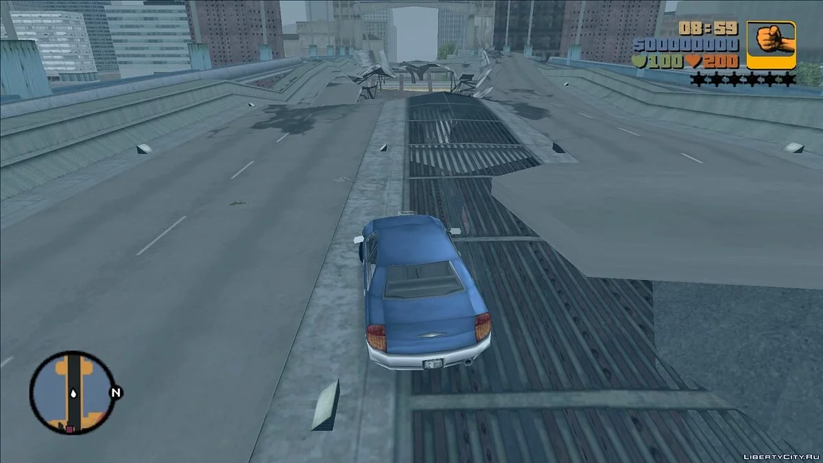 Новая модель разрушенного моста "Каллахан" / GTA 3