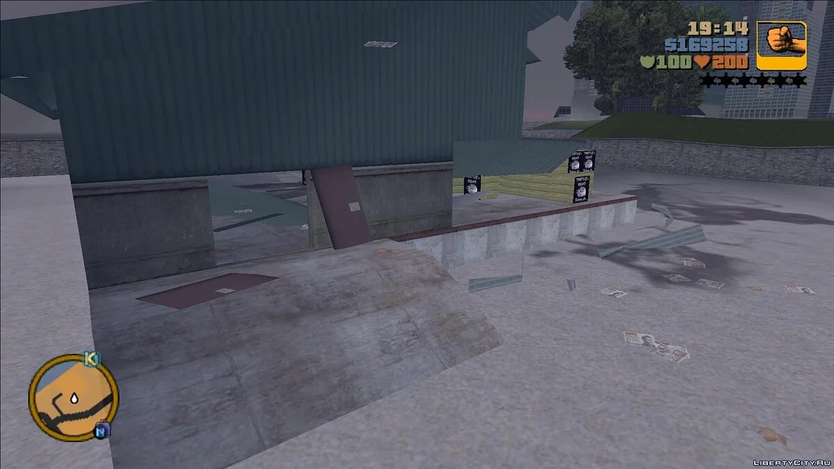 Новая модель разрушенного \"Рыбного завода\" / GTA 3