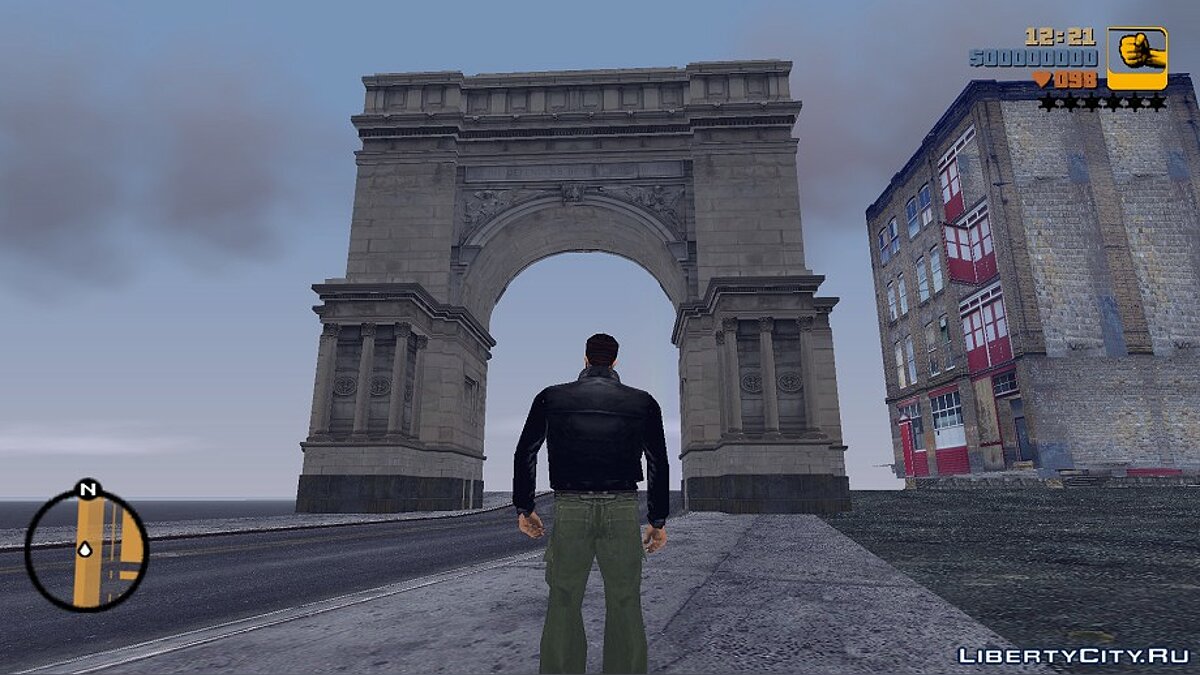 Grand Plaza Arch из GTA IV для GTA 3 - Картинка #1
