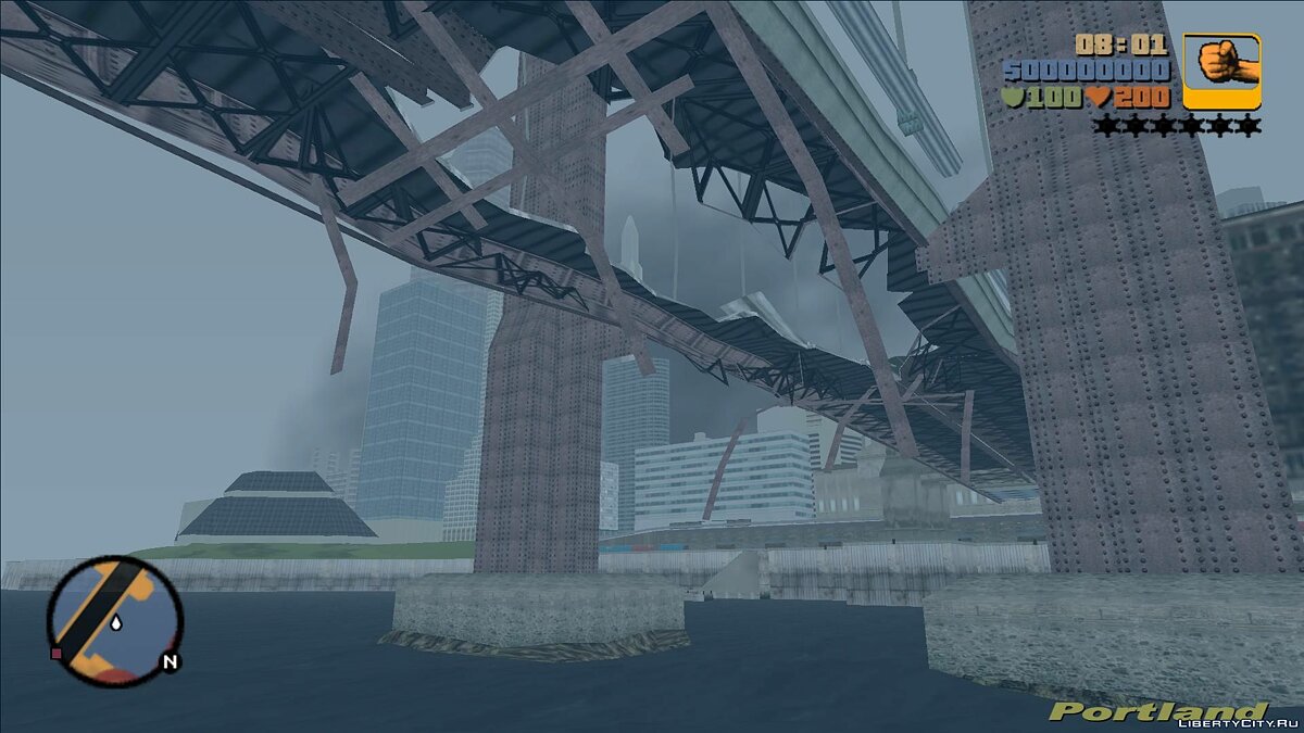 New model of the destroyed Callahan bridge for GTA 3 - Картинка #4