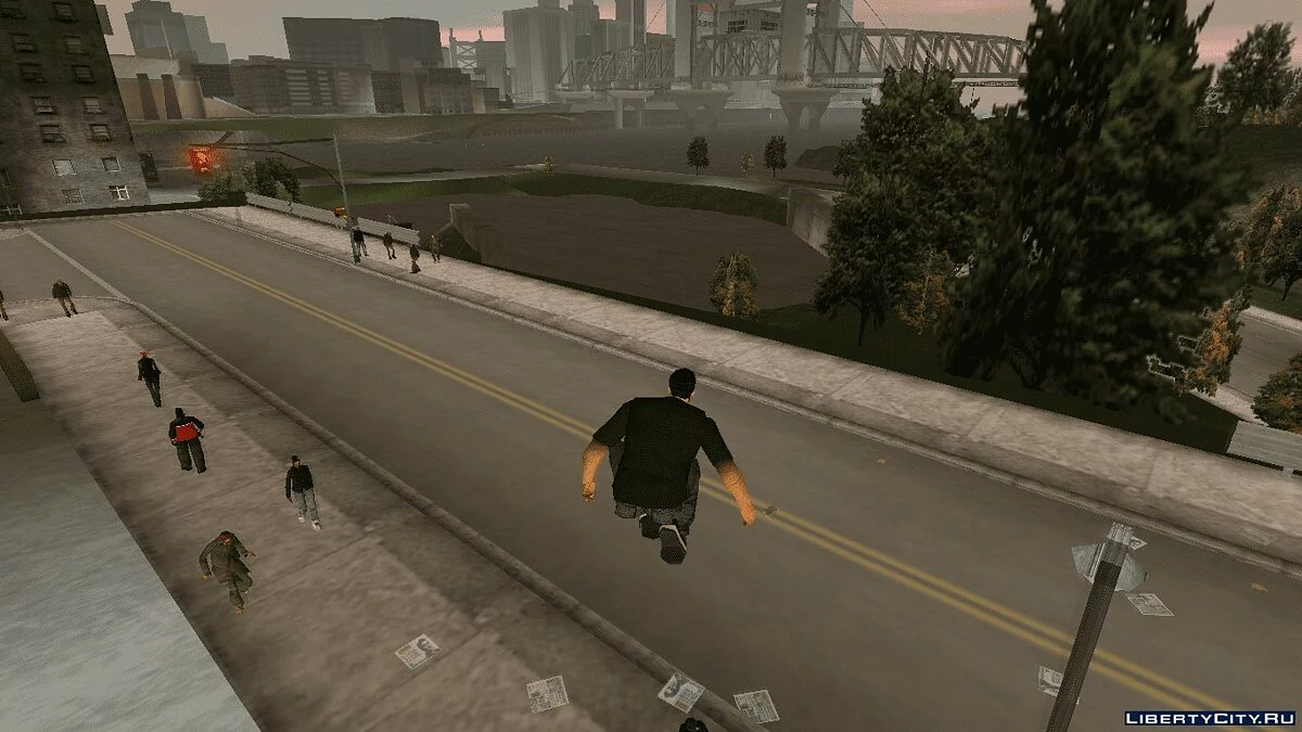 Jump without falling mod / GTA 3