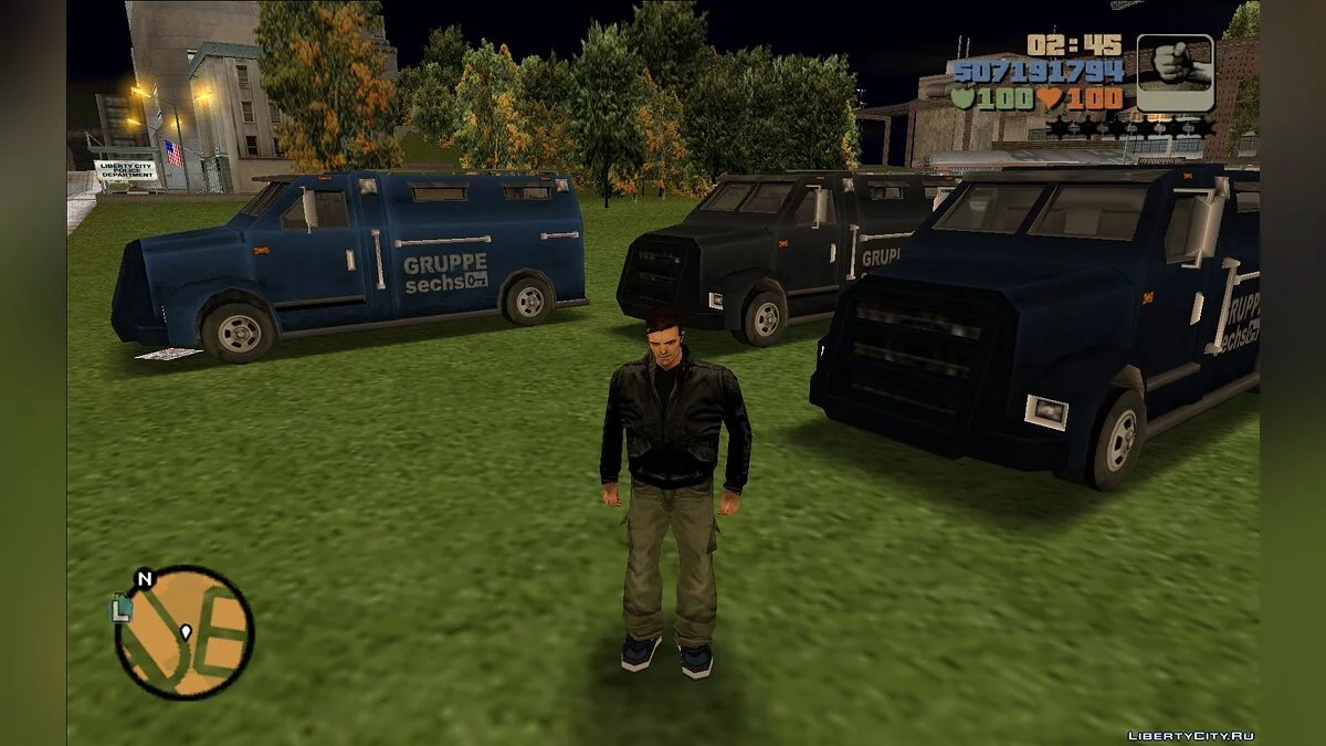 Перекрашиваемый Securica, Flatbed и Barracks / GTA 3
