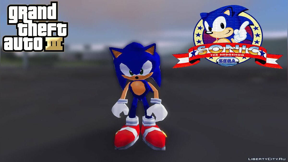 Скачать Sonic the Hedgehog Mod для GTA 3