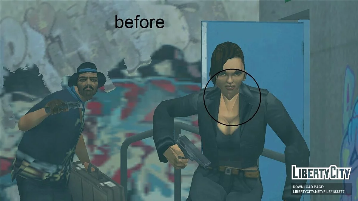 Исправление шеи Каталины / GTA 3