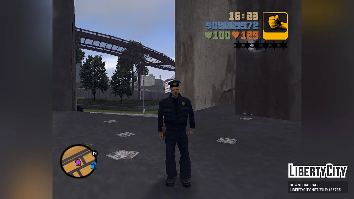 Полицейская одежда для Клода / GTA 3