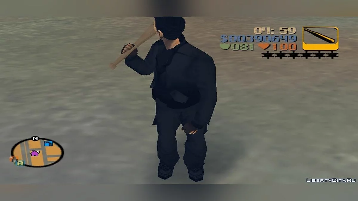 Claude tuxedo skin для GTA3 / GTA 3