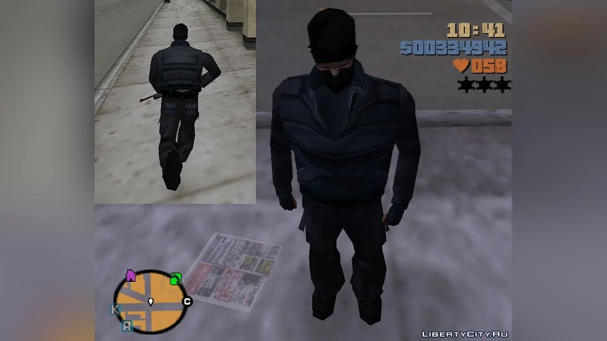 Скин S.W.A.T. из GTA SA / GTA 3