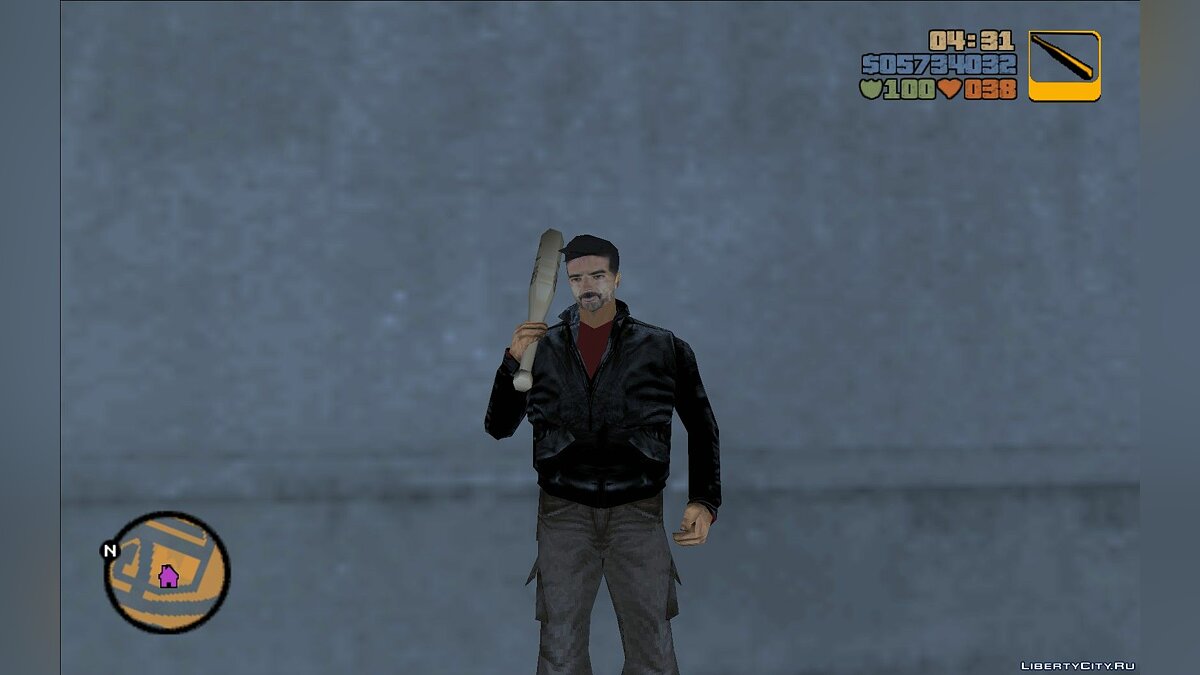 Скачать Negan (The Walking Dead) для GTA 3