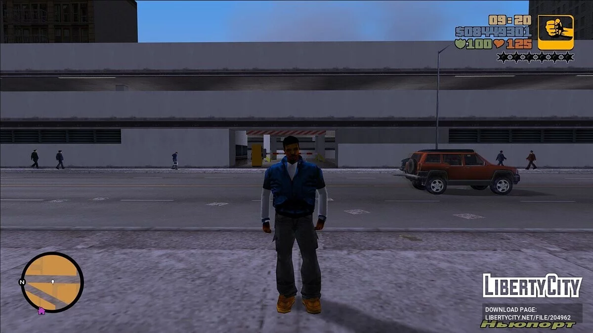 Скин Франклина Клинтона из GTA 5 / GTA 3