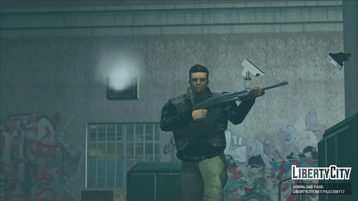 Голова Клода ПК для сцены Bank Job / GTA 3