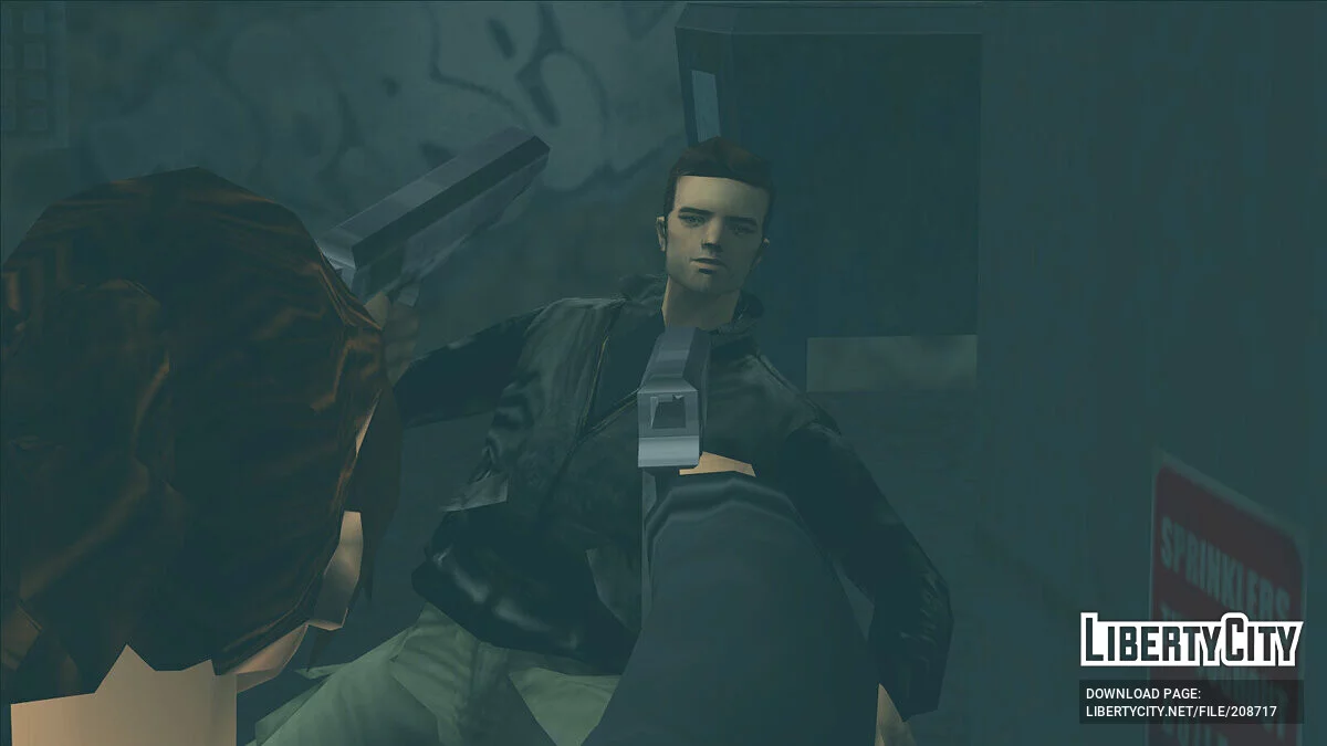 Голова Клода ПК для сцены Bank Job / GTA 3