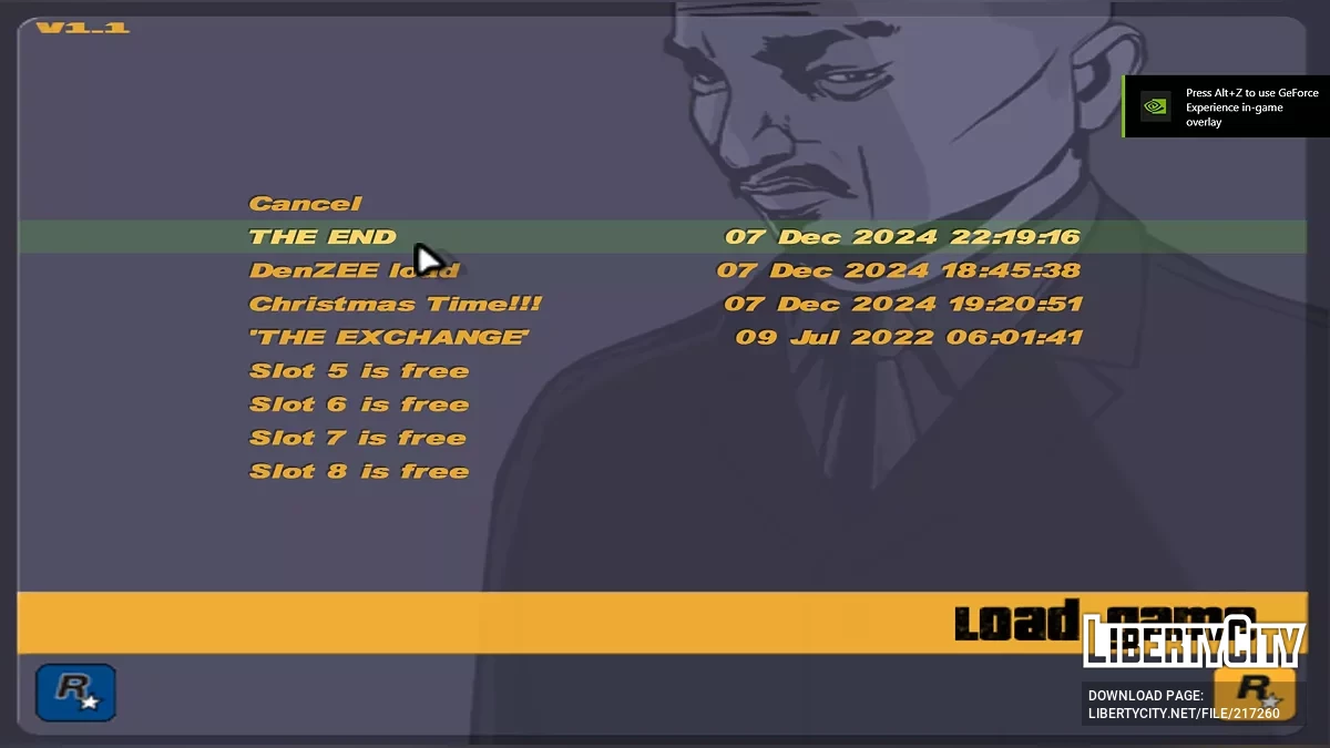 Сохранение на 100% с бонусами / GTA 3