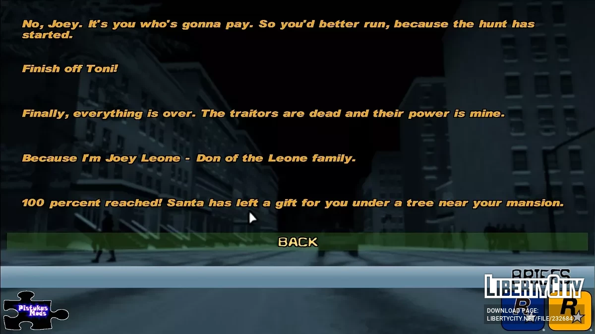 100% Сохранение для Frosted Winter Remastered / GTA 3