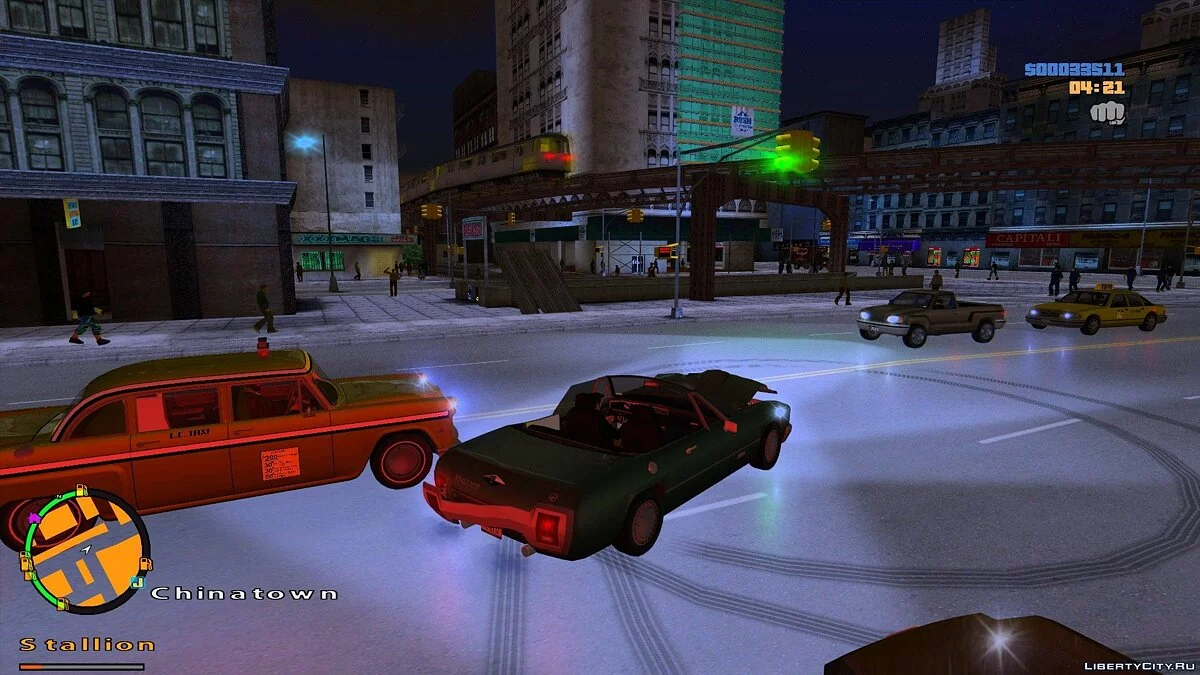 Больше людей и машин на улицах / GTA 3