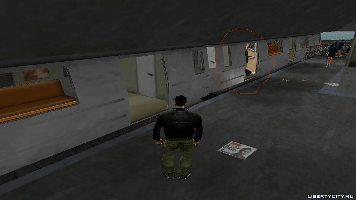 Пассажиры ездят в поездах в Портленде / GTA 3