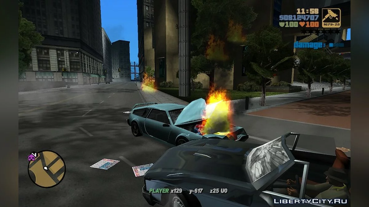 Индикатор здоровье машины / GTA 3