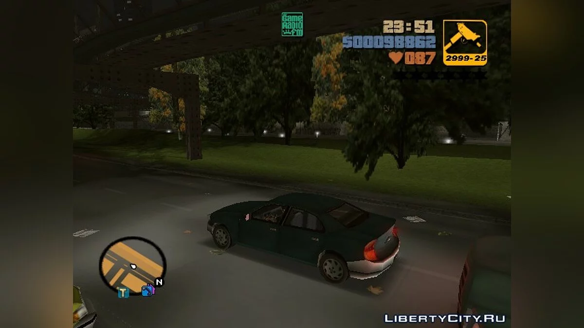 Иконки радиостанций вместо названий / GTA 3