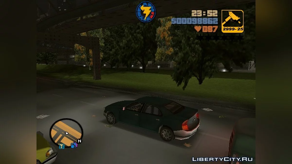 Иконки радиостанций вместо названий / GTA 3