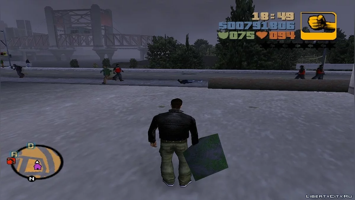 Брать в руки объекты / GTA 3