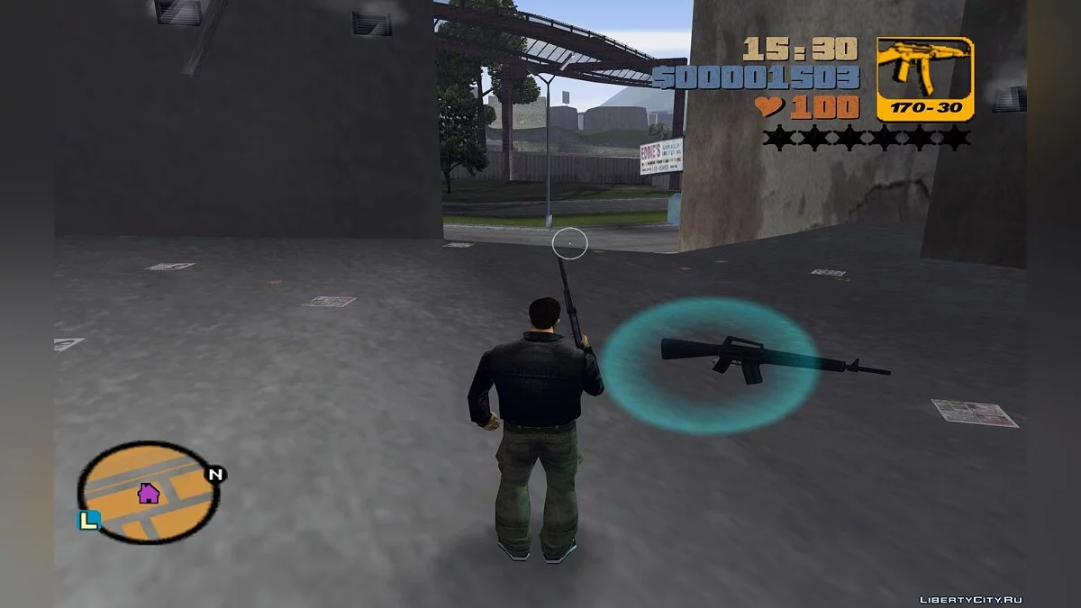 Выкинуть оружие / GTA 3