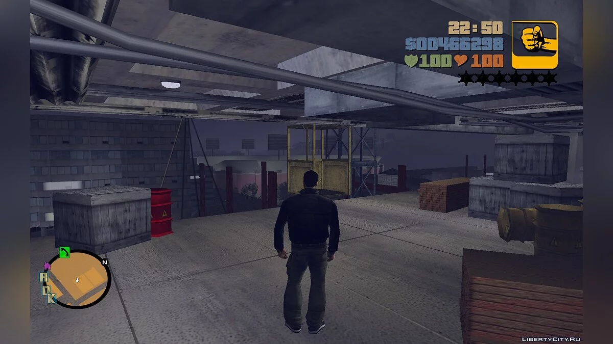 Рабочий лифт на стройке / GTA 3