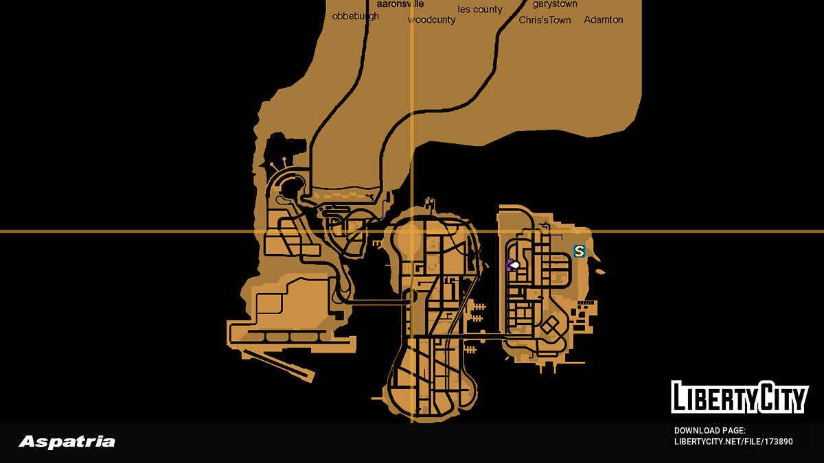 Map in the game menu for GTA 3 - Картинка #4