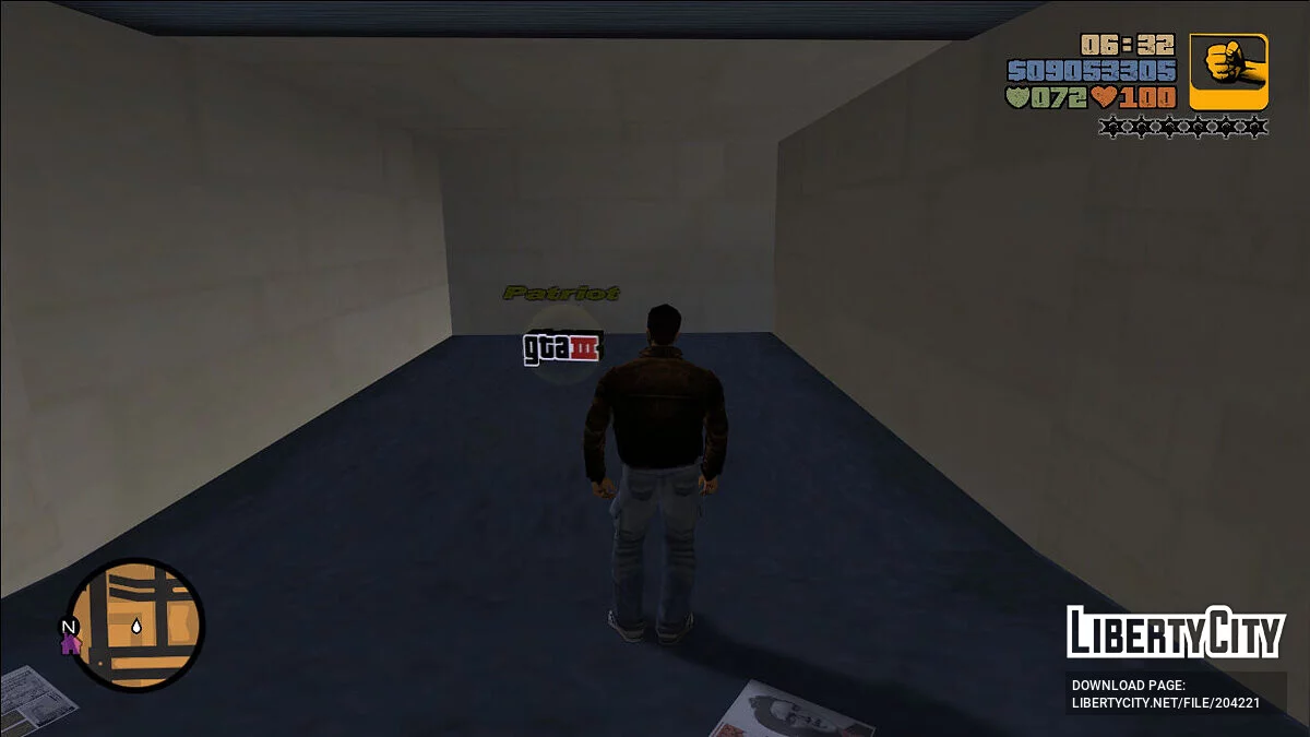 Спаун пуленепробиваемого Patriot / GTA 3