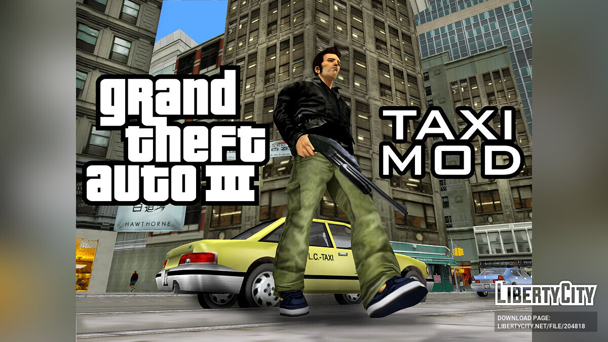 Скачать Мод на такси для GTA 3