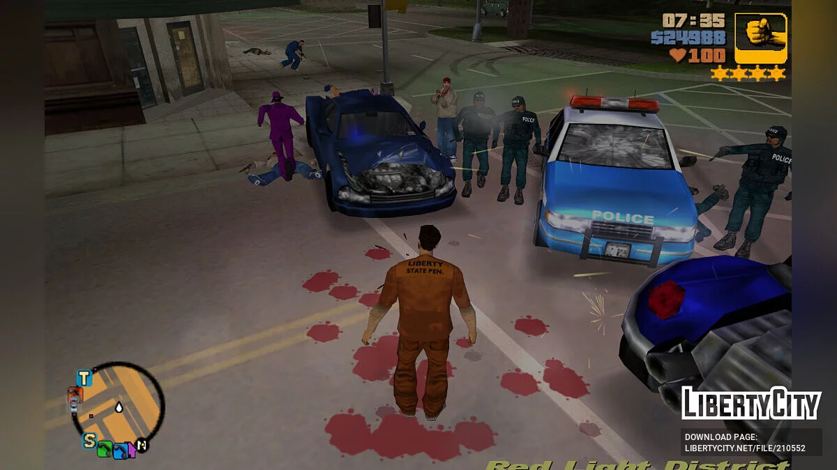 LCPD Rebalance v1 - Изменение системы розыска / GTA 3