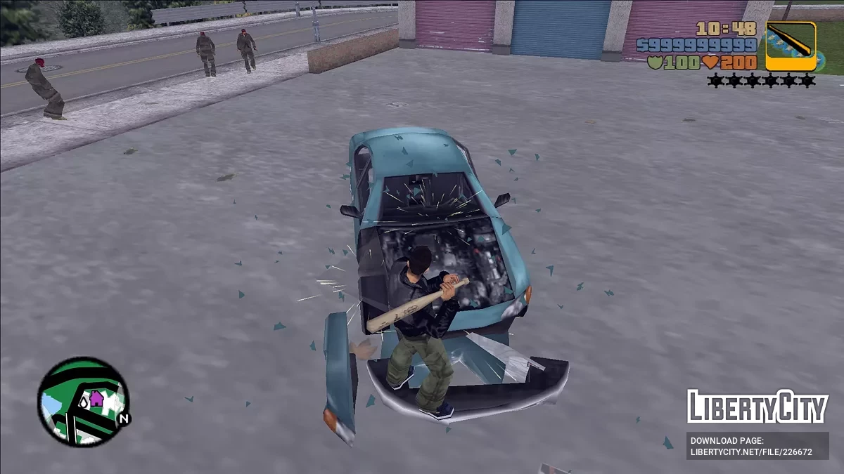 Возможность ломать машину в ближнем бою / GTA 3