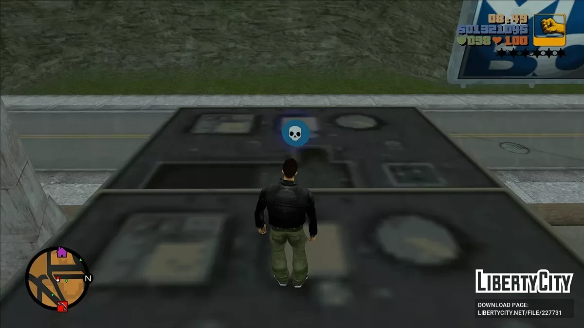Отображение коллекционных предметов на карте GTA 3 / GTA 3