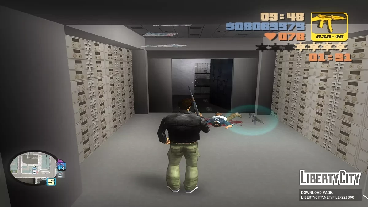 Ограбление банка - Побочная миссия / GTA 3