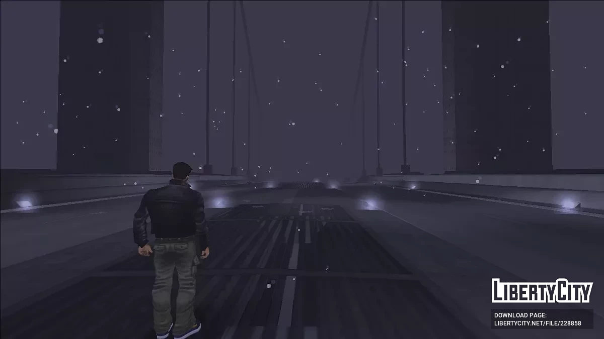 Снегопад как в Liberty City Stories / GTA 3