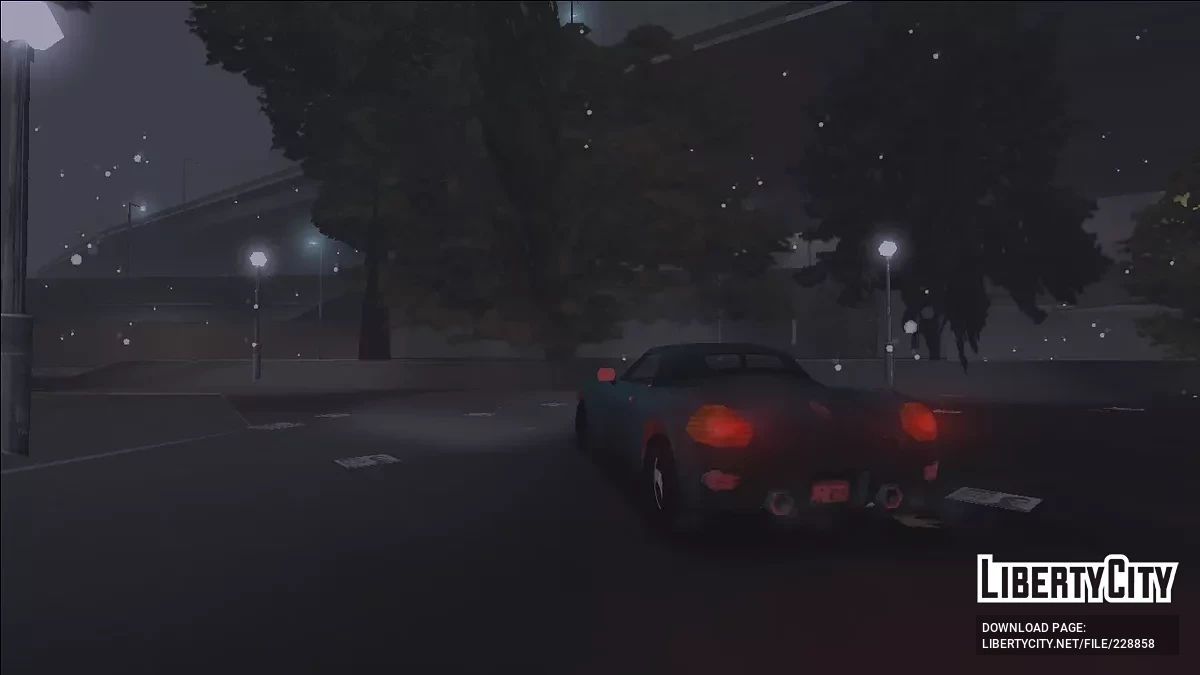 Снегопад как в Liberty City Stories / GTA 3