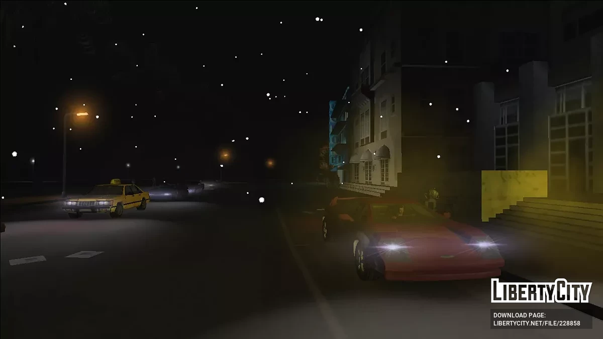 Снегопад как в Liberty City Stories / GTA 3