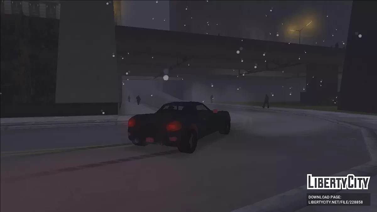 Снегопад как в Liberty City Stories / GTA 3