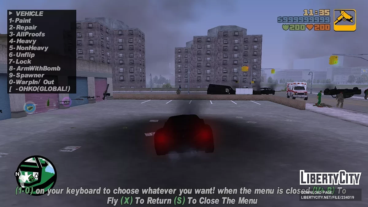 GTA 3 Cleo Чит Меню / GTA 3