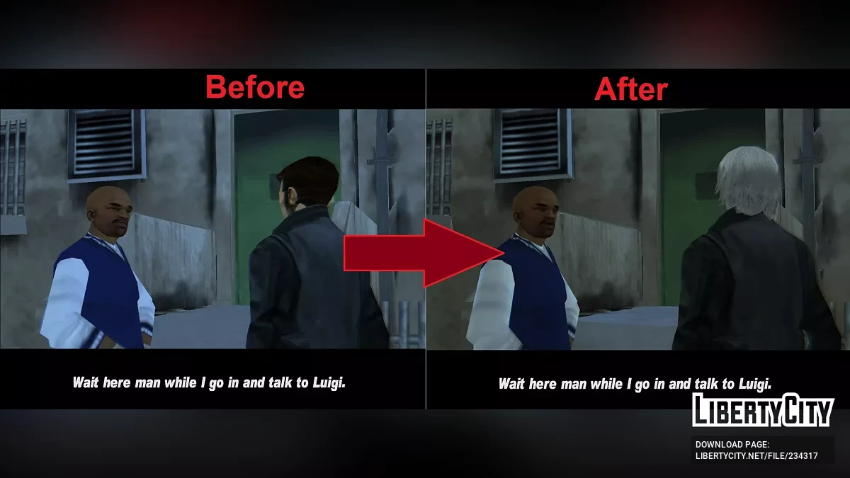 Удаление головы в катсценах / GTA 3