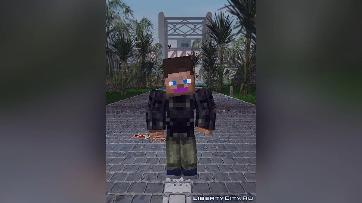 Люди в стиле Minecraft / GTA 3