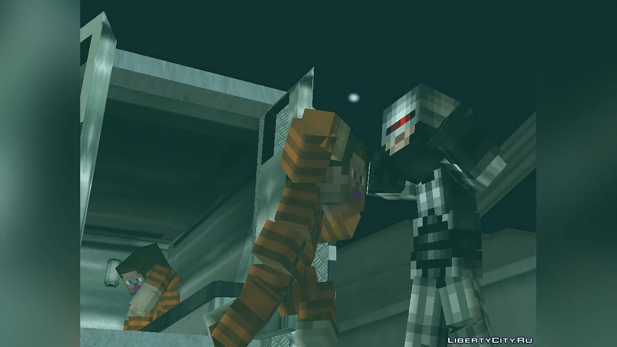 Люди в стиле Minecraft / GTA 3