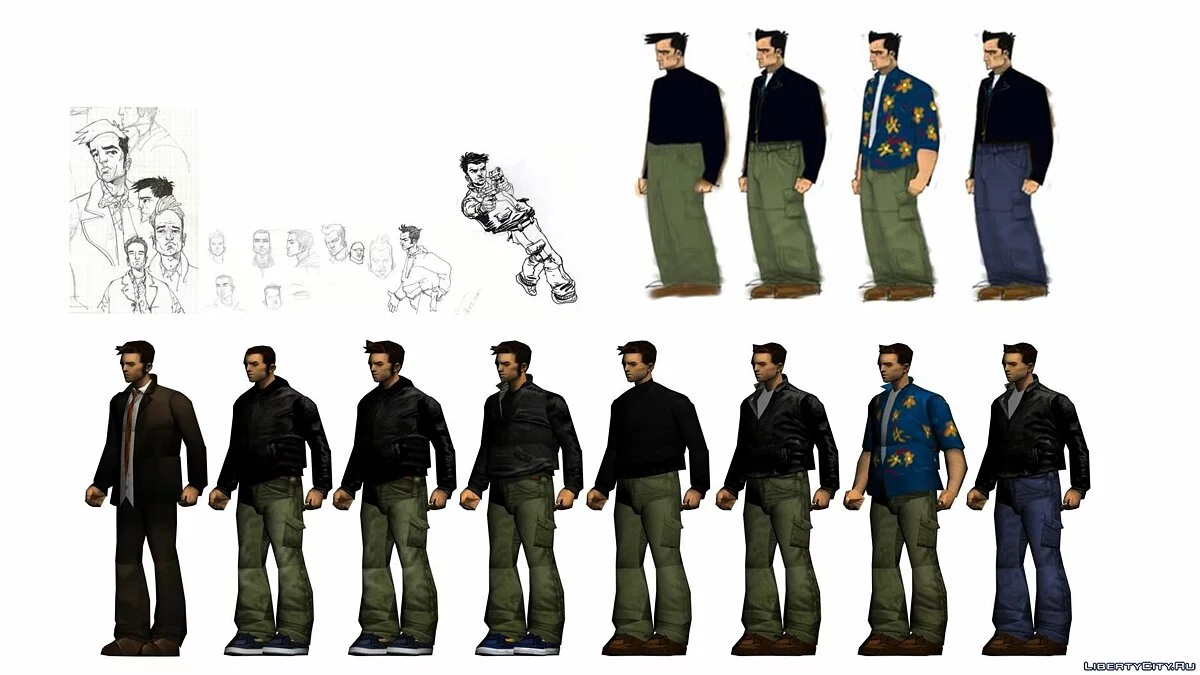 Evolution of Claude - Ранние версии Клода / GTA 3