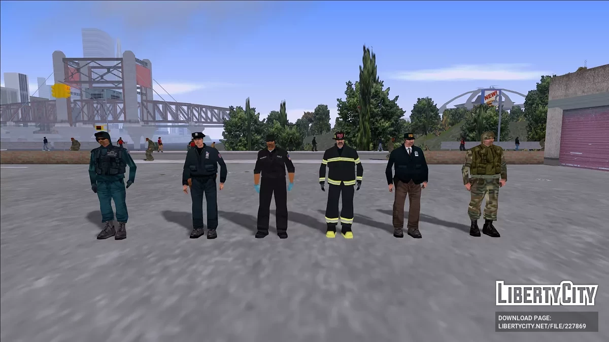 Vanilla Emergency Services Ped Overhaul / GTA 3
