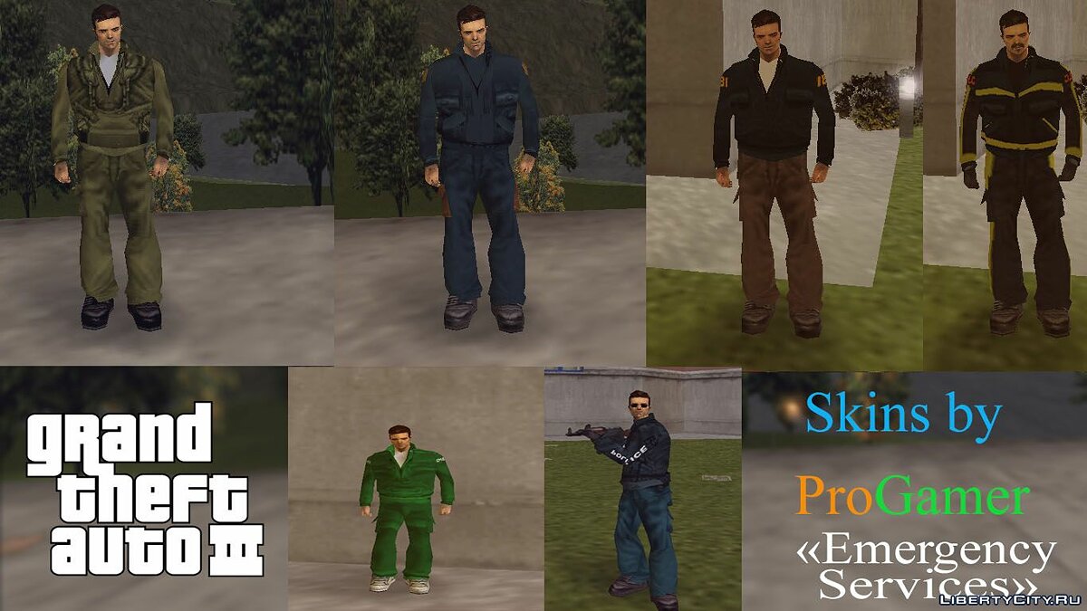 Liberty City Emergency Services Skins for GTA 3 - Картинка #1