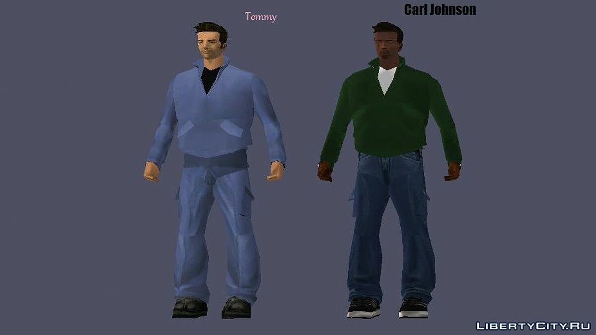 Tommy and CJ in the style of GTA III for GTA 3 - Картинка #1