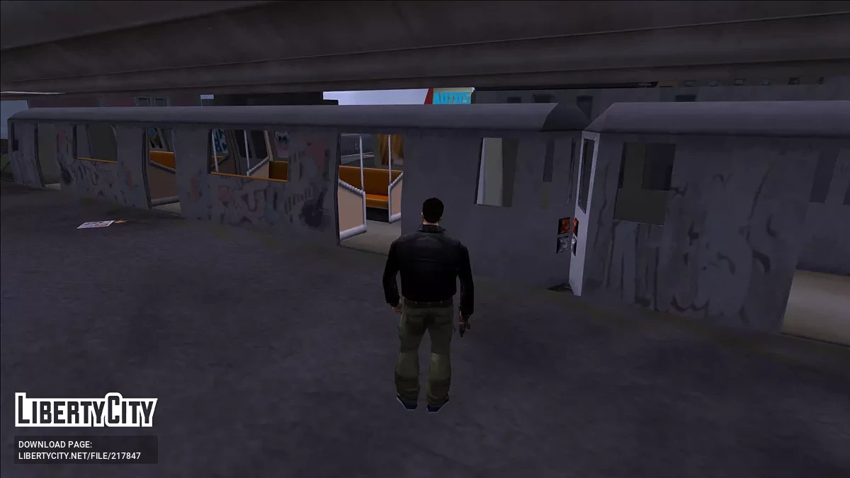 ПК поезд с граффити из PS2 / GTA 3