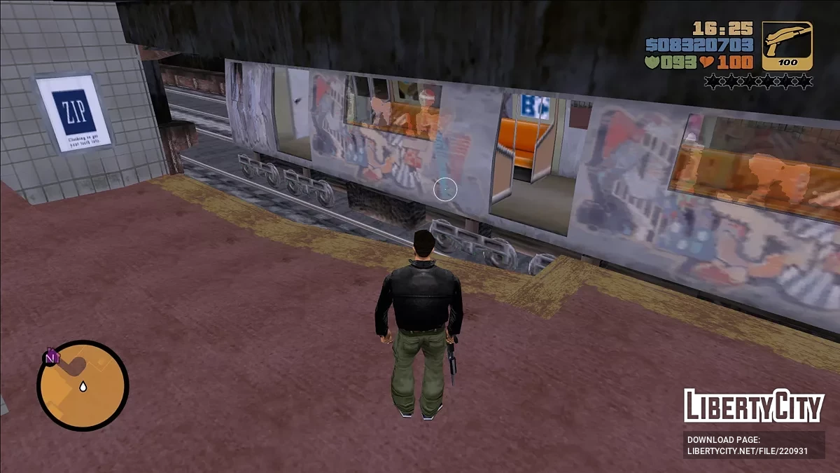 Поезд из PS2 версии / GTA 3