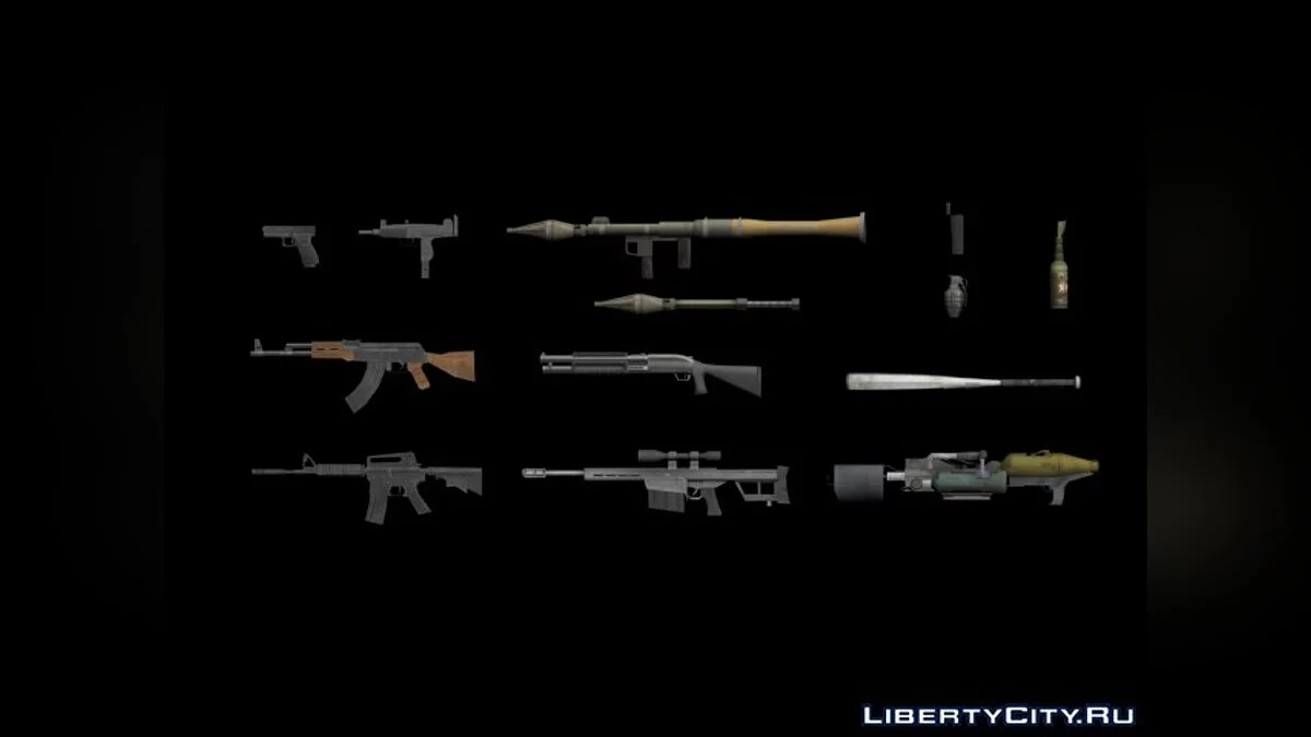 Saints Row 2 weapons to GTAIII / GTA 3