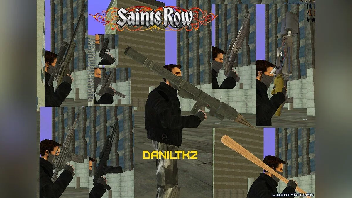 Saints Row 1 and Saints Row 2 Beta Weapons Pack / GTA 3