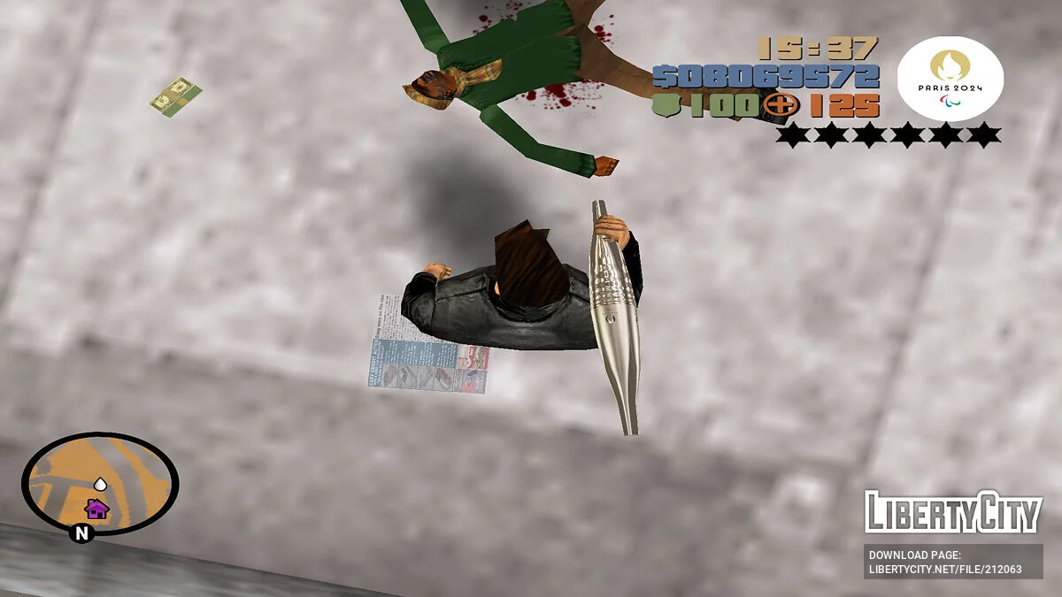 Олимпийский факел из Парижа 2024 / GTA 3
